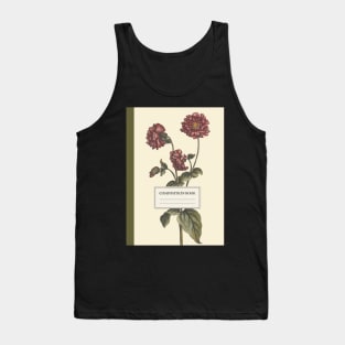 Aesthetic Vintage Floral Composition Book Tank Top